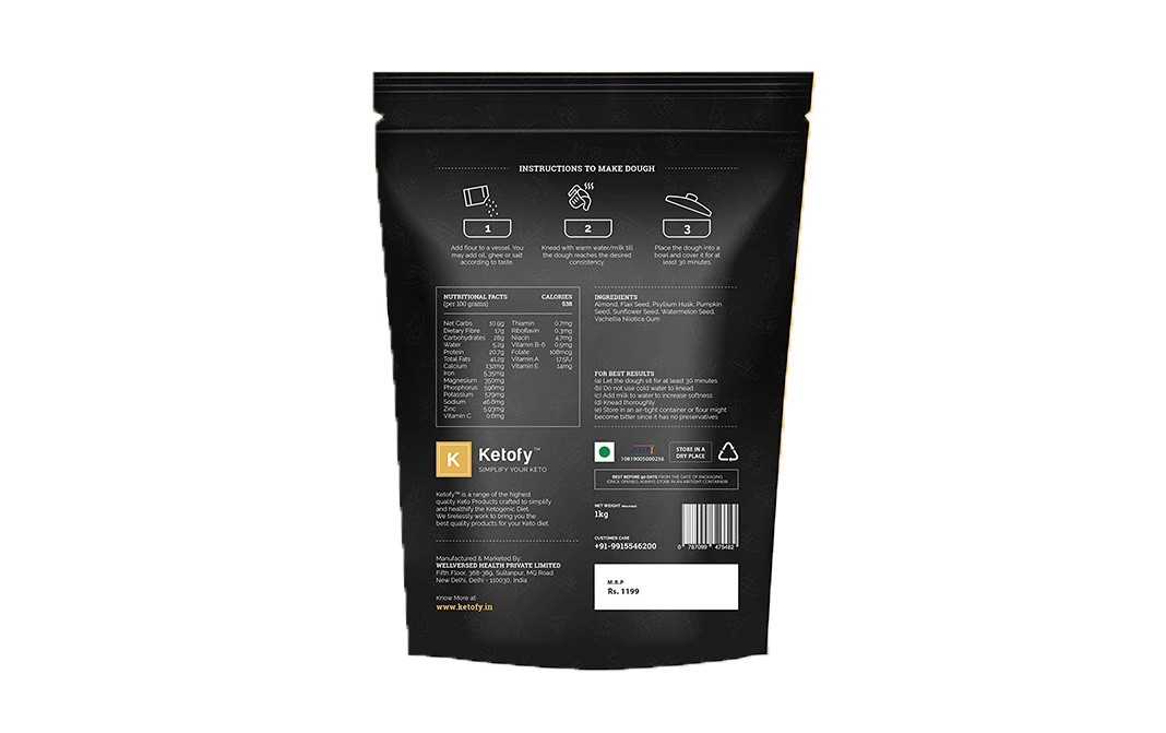 Ketofy Extreme Keto Flour    Pack  1 kilogram